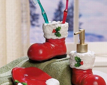 decoracion navideña para el baño