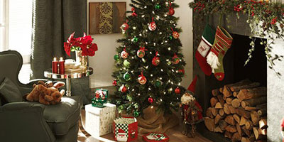 Ambiente navideño en la casa