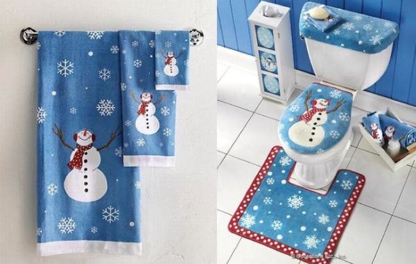 Imagenes decoracion baños navideños ideas